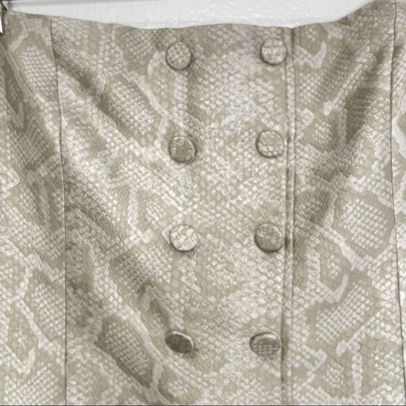 Jenni Kayne Snake Print Silk Blend Strapless Dress - Picture 9 of 9